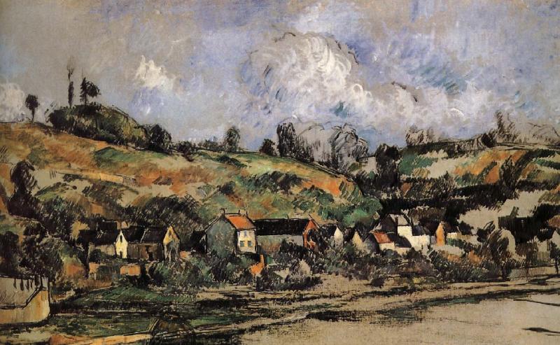 Paul Cezanne Pang Schwarz map of the villages near